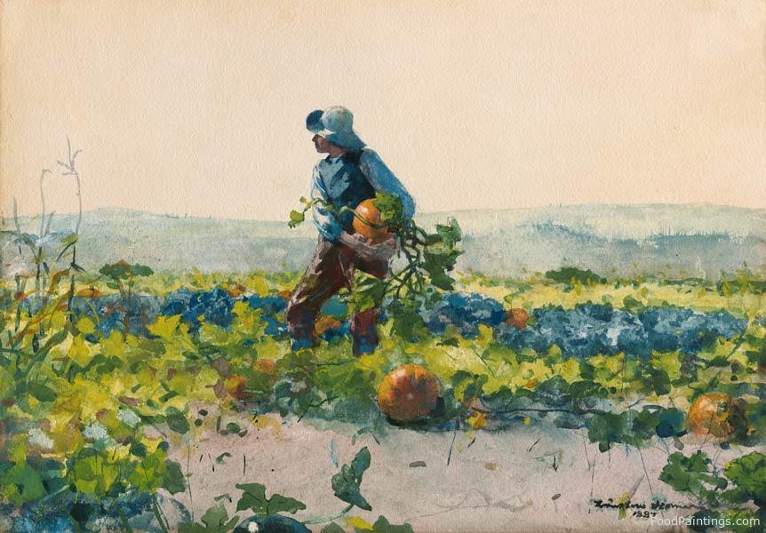 For to Be a Farmer’s Boy - Winslow Homer - 1887
