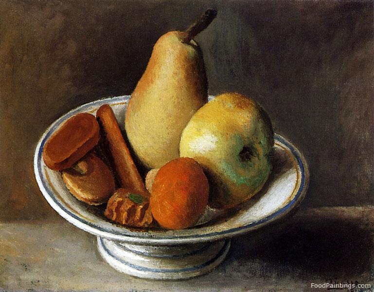 Fruit Bowl with Fruit - Pablo Picasso - 1918