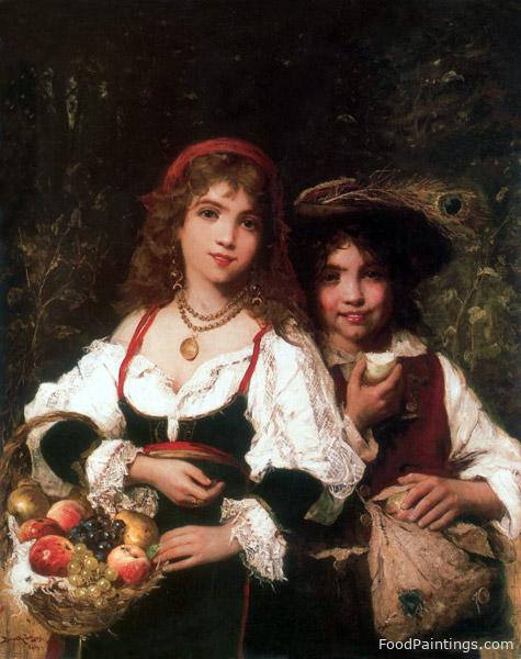 Fruit Sellers - Lajos Bruck - 1880