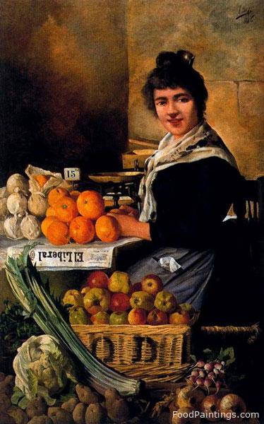 Fruit and Vegetable Seller - Ignacio Diaz Olano - 1886
