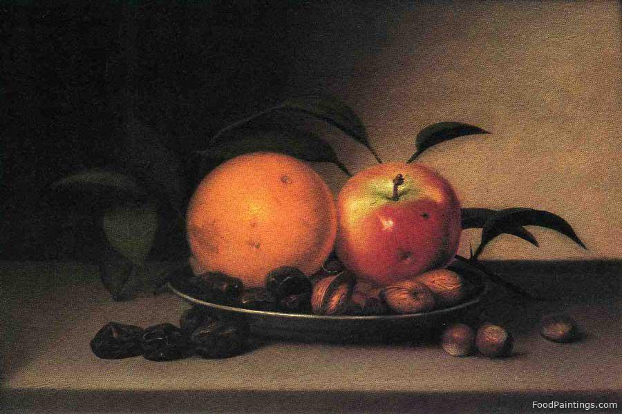 Fruits and Nuts in a Dish - Raphaelle Peale - 1818