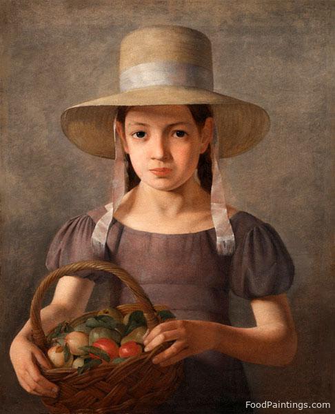 Girl with Fruits in a Basket - Constantin Hansen - 1827