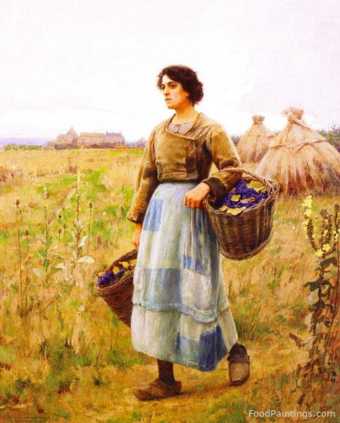 Girl with Grape Baskets - Charles Sprague Pearce