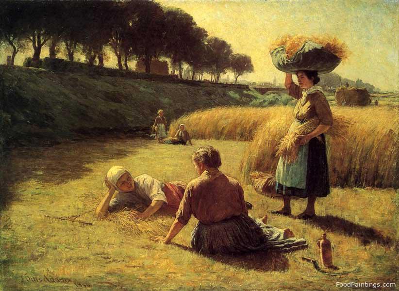 Gleaners at Rest (Nooning) - John Ottis Adams - 1886