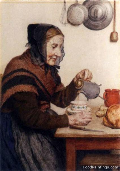Grandmother Pouring Coffee - Albert Anker - 1904