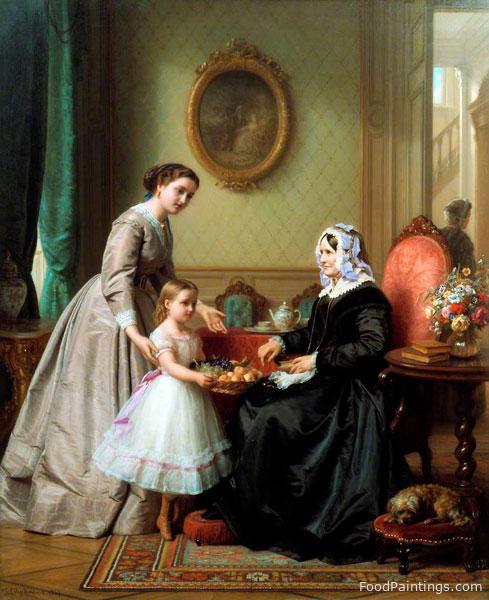 Grandmother's Birthday - Josephus Laurentius Dyckmans - 1867