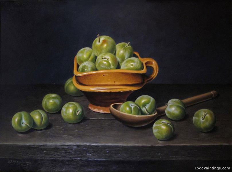 Greengages in Chafing Dish - Stefaan Eyckmans - 2005