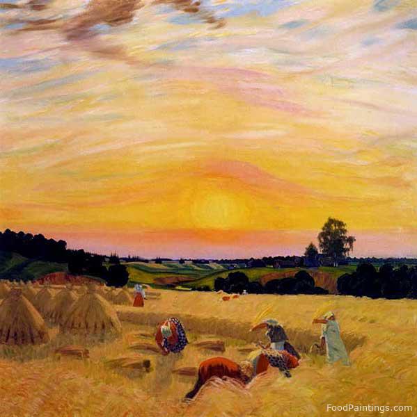 Harvest - Boris Kustodiev - 1914