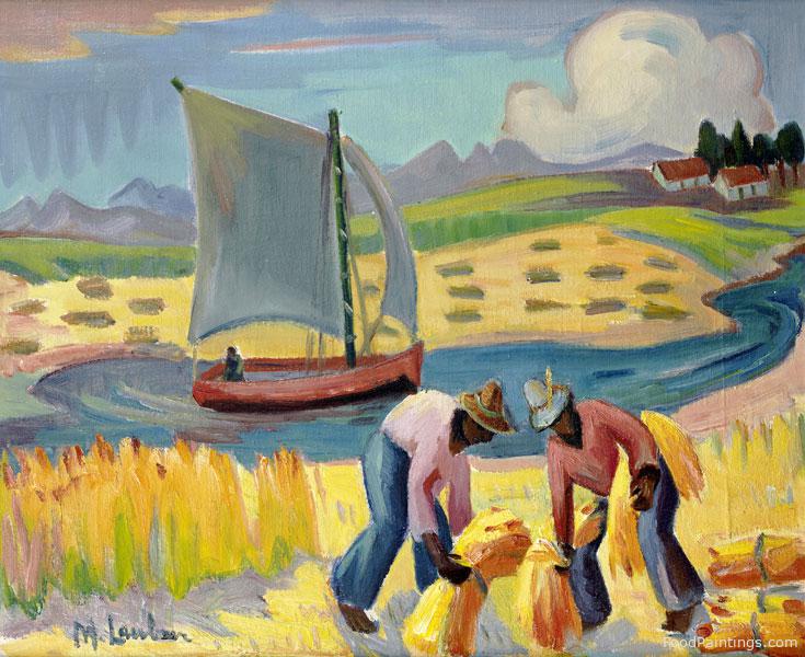 Harvesting at the Cape - Maggie Laubser
