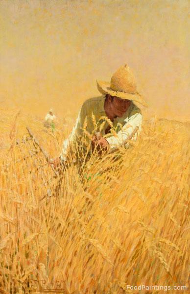 Harvesting the Wheat - Harvey T. Dunn - 1908