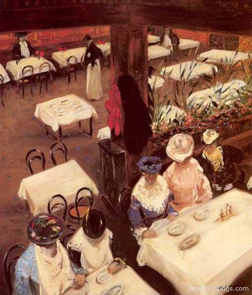 In a Cafe - Alfred Henry Maurer - 1905