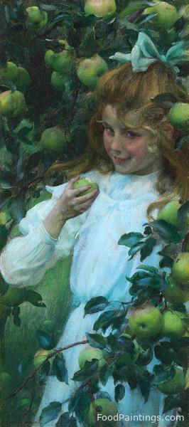 In the Orchard (Green Apples) - Charles Courtney Curran - 1904