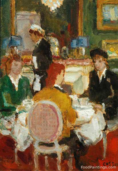 In the Restaurant - Marcel Cosson