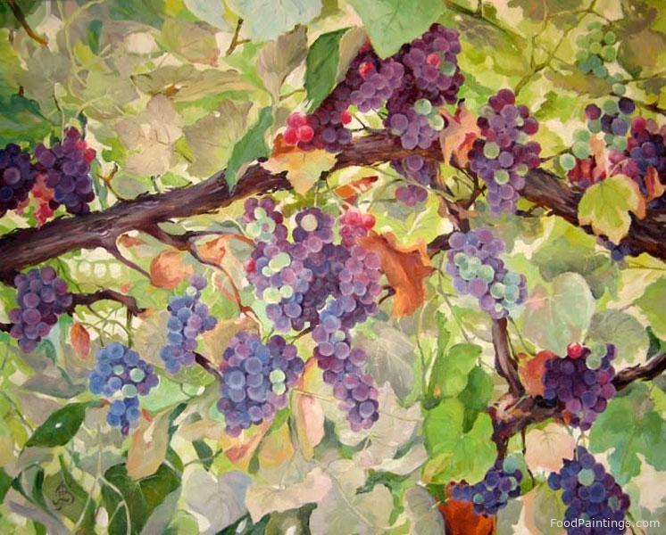 In the Shadow of Grapes - Zinaida Vedeshina