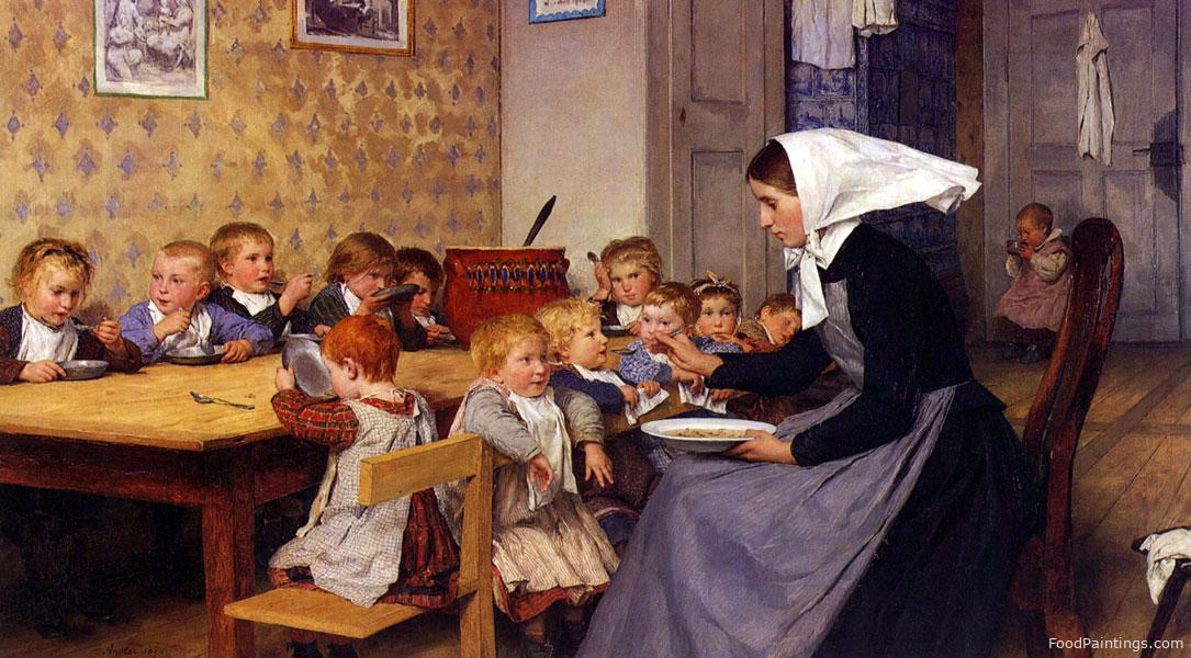 Kindergarten - Albert Anker - 1890