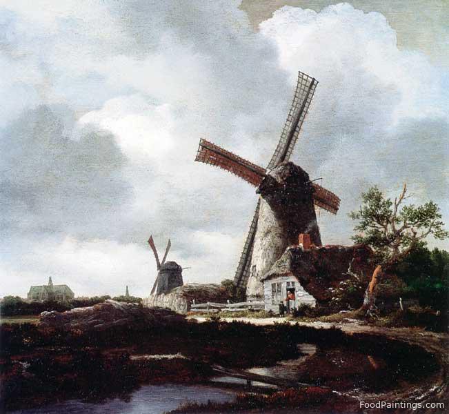 Landscape with Windmills near Haarlem - Jacob van Ruisdael - 1652