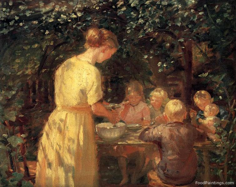 Lunch in the Garden - Anna Ancher - 1915