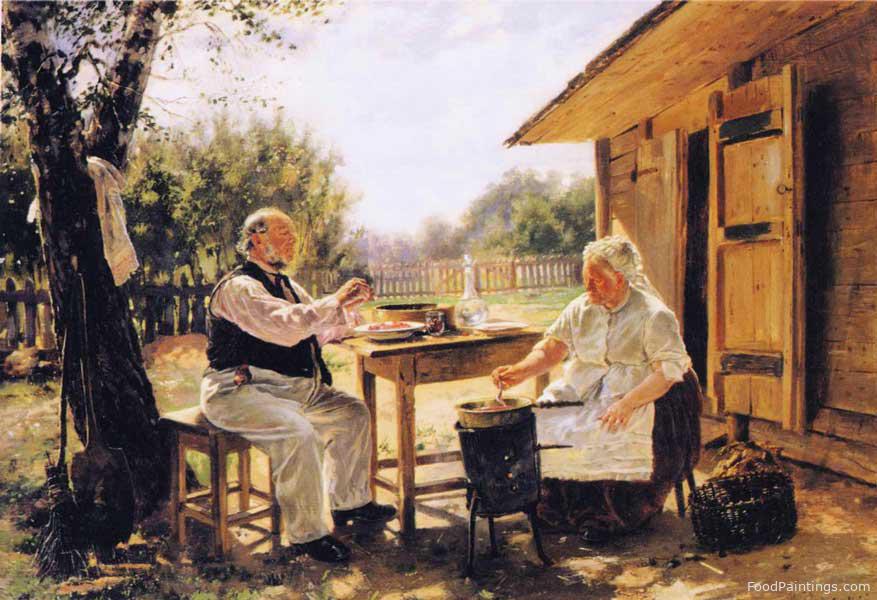 Making Jam - Vladimir Makovsky - 1876