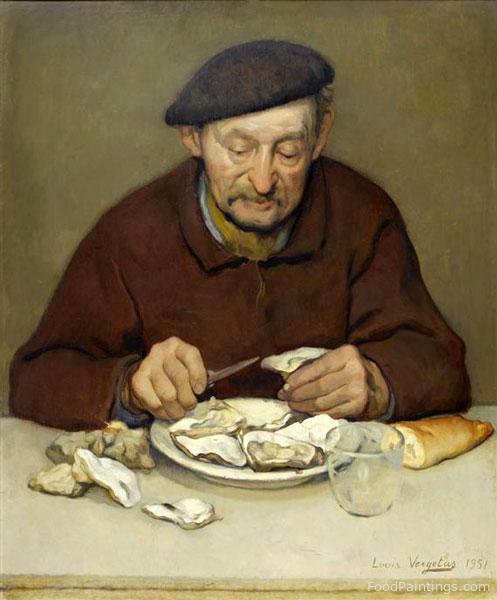 Man Eating Oysters - Louis Vergetas