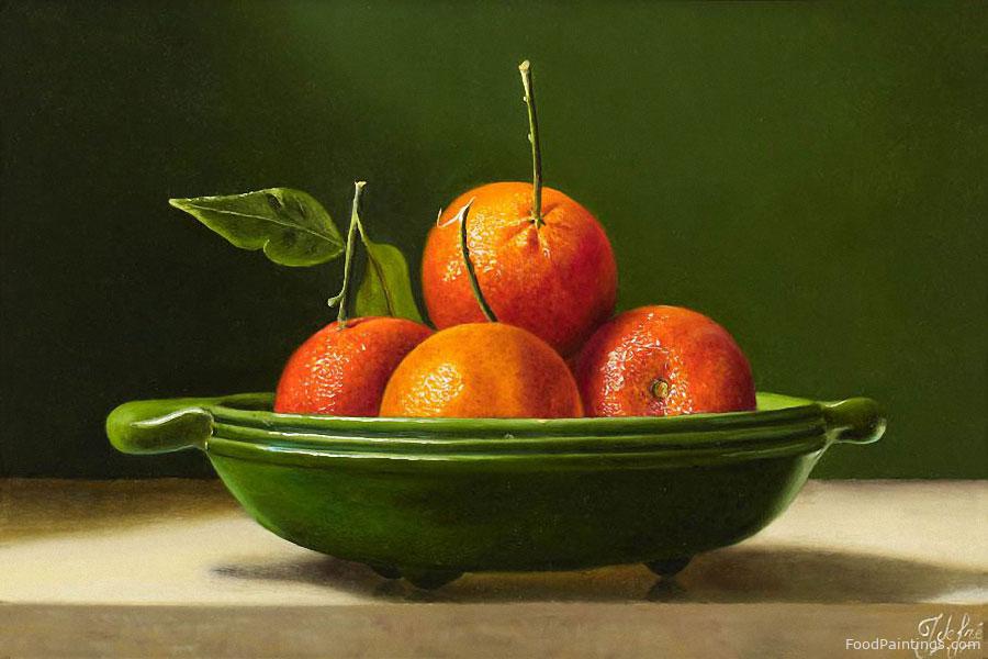 Mandarins on Green - Johan de Fre - 2011