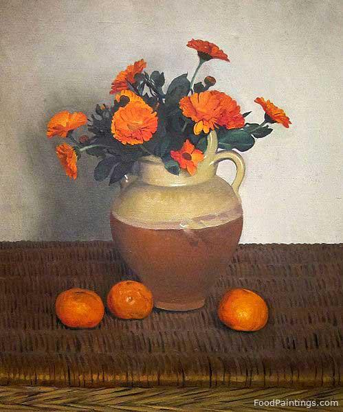 Marigolds and Tangerines - Felix Vallotton - 1924