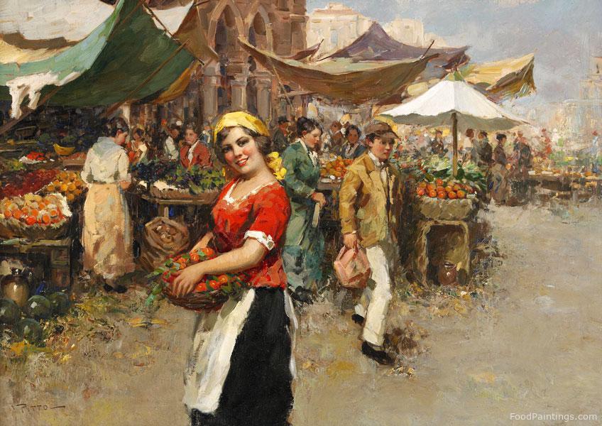 Market Scene - Guiseppe Pitto