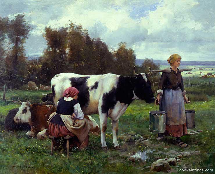 Milkmaids in the Field - Julien Dupre
