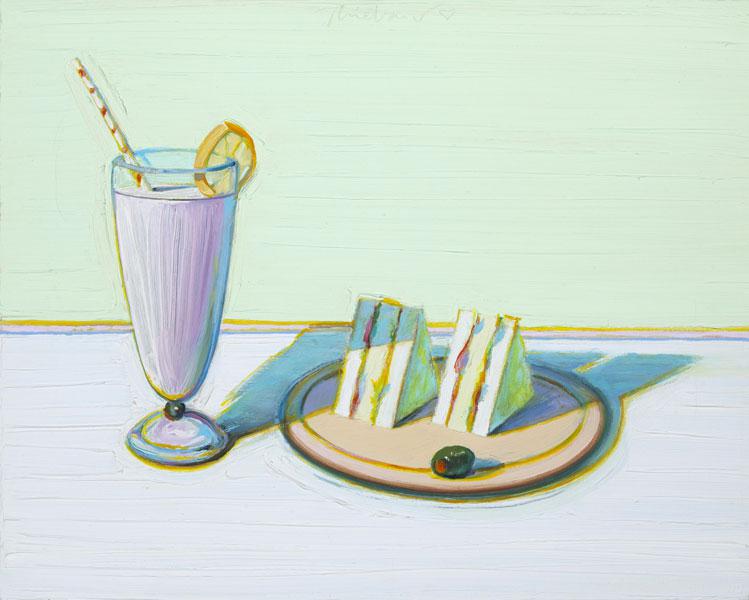 Milkshake and Sandwiches - Wayne Thiebaud - 2000