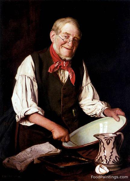 Mixing the Pudding - Charles Spencelayh