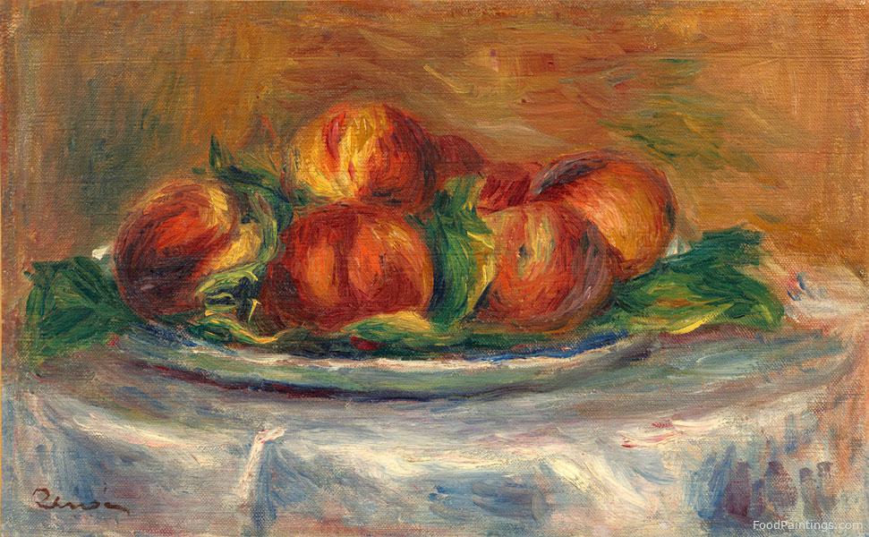 Peaches on a Plate - Pierre Auguste Renoir - c. 1902-1905