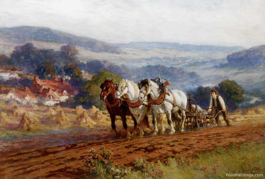 Plowing the Field - Frederick Arthur Bridgman