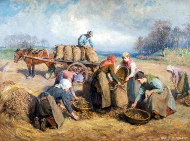 Potato Gatherers, Northumberland - Ralph Hedley - 1903