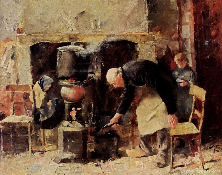 Preparing the Meal - Jan Toorop - 1883