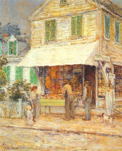 Provincetown Grocery Store - Childe Hassam - 1900