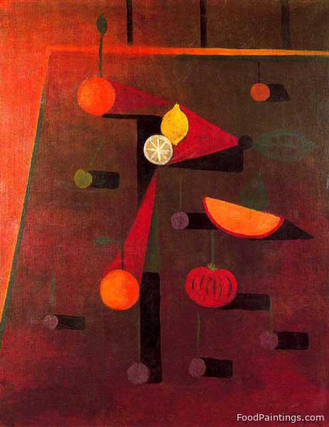 Red Still Life - Oscar Dominguez - 1949