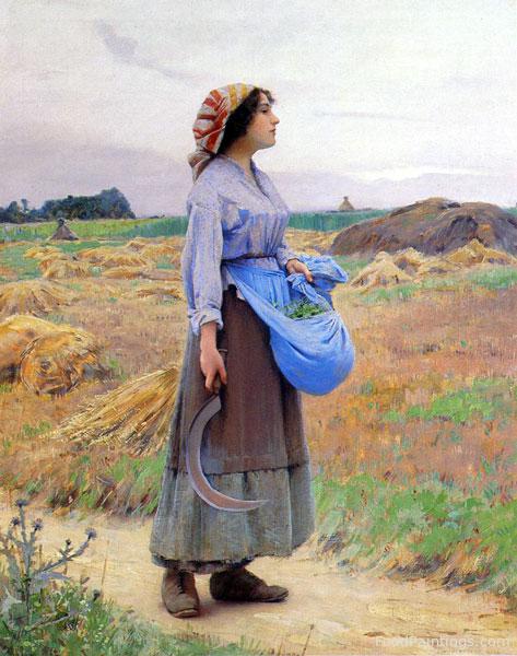 Returning from the Fields - Charles Sprague Pearce