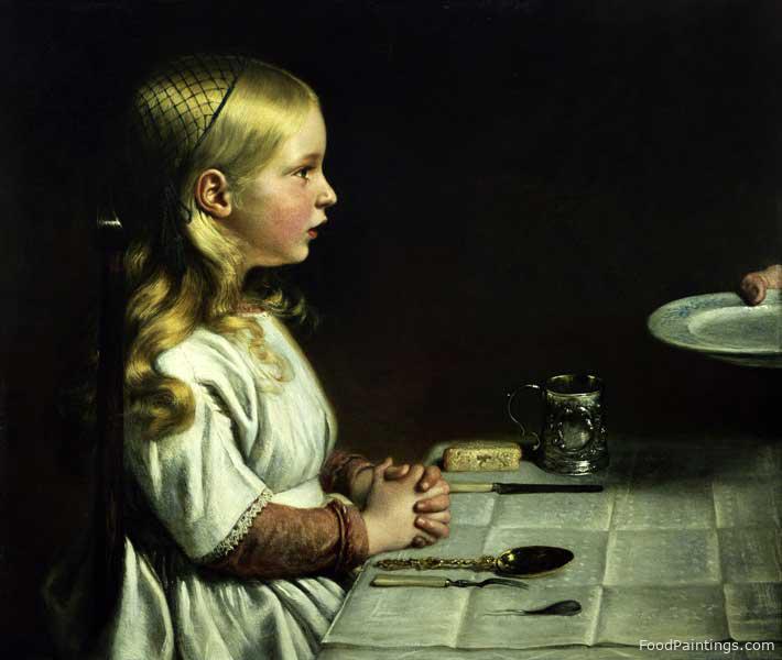 Saying Grace at Dinnertime - Florence Cope