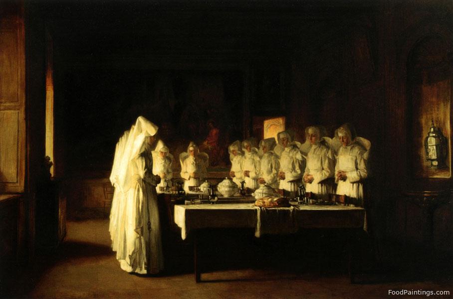 Sisters of Charity Saying Grace before a Meal at the Hospice in Beaune, France - Franck Antoine Bail