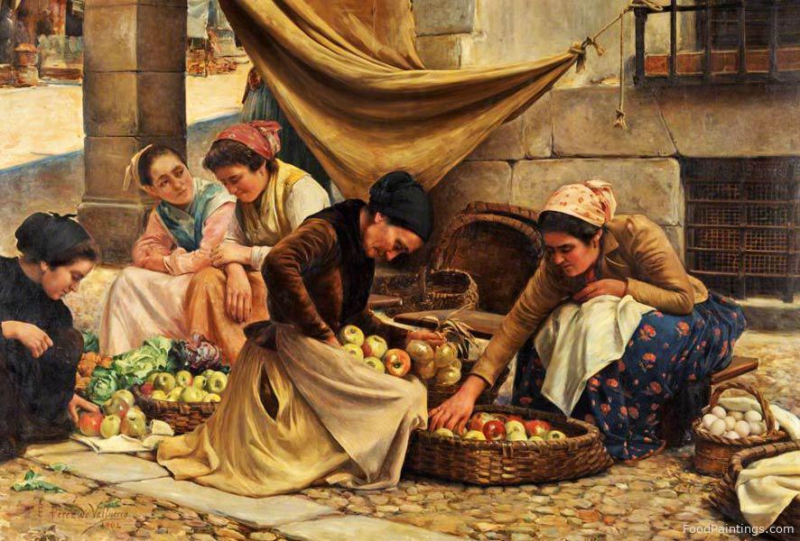 Spanish Market Women at Bilbao - Eusebio Perez de Valleurca - 1904