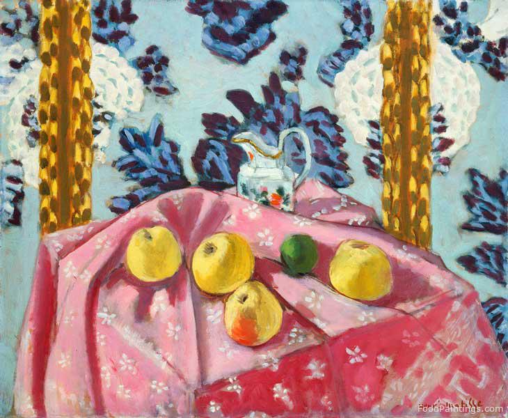 Still Life with Apples on a Pink Tablecloth - Henri Matisse - 1924