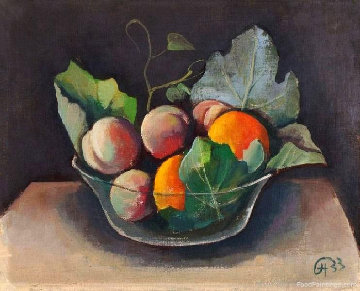 Still Life with Bowl of Fruit - Karl Hofer - 1933
