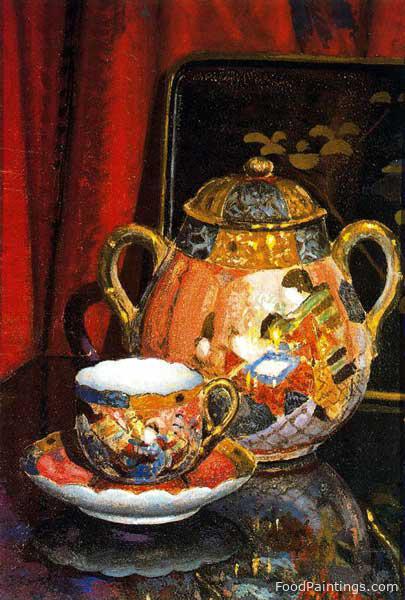 Still Life with Cup and Sugar Bowl - Benjamin Palencia - 1927