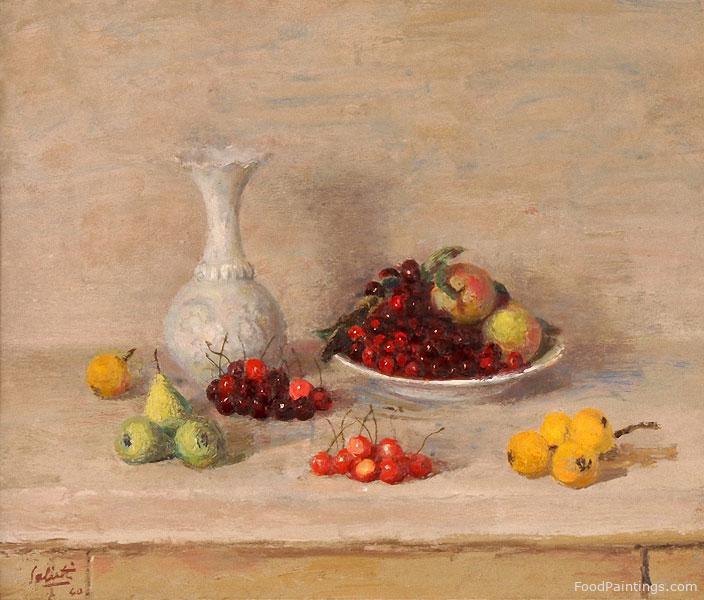 Still Life with Fruit - Alberto Salietti - 1940