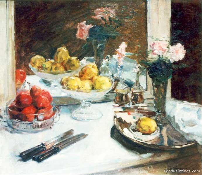 Still Life with Fruit and Flowers - Ernest Jean Joseph Godfrinon