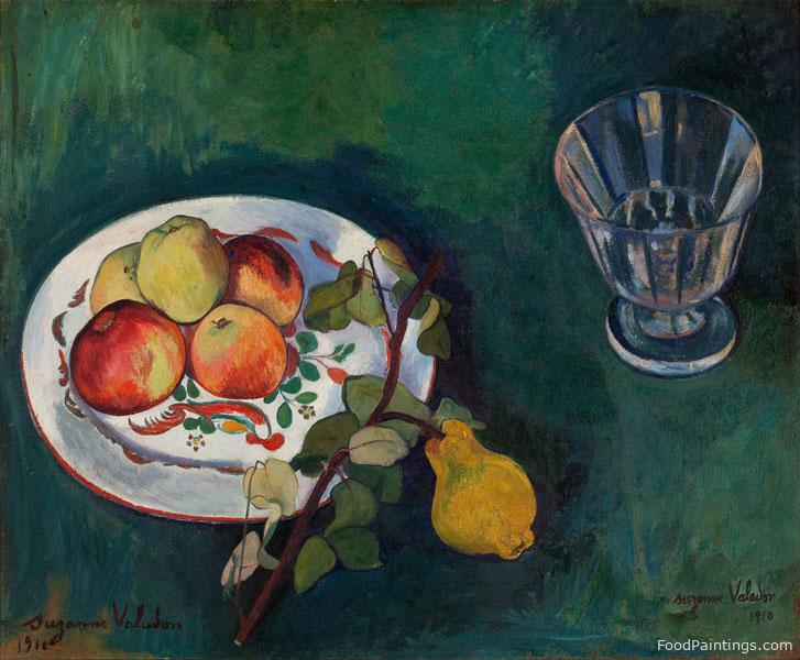 Still Life with Fruit and Glass - Suzanne Valadon - 1910