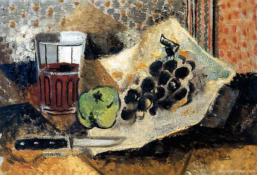 Still Life with Glass and Grapes - Roger Bissiere - c. 1918–1923