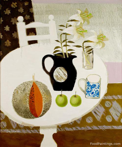 Still Life with Melon - Mary Fedden - 1990