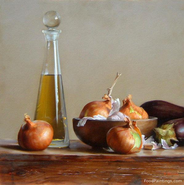 Still Life with Olive Oil and Onions - Paul S. Brown