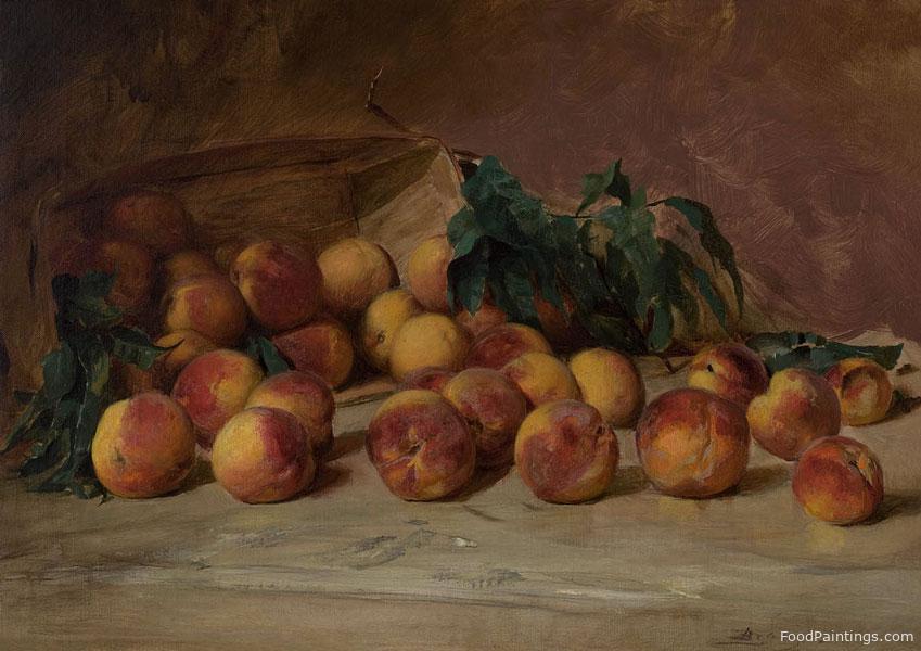 Still Life with Peaches - Enoch Lloyd Branson - 1895