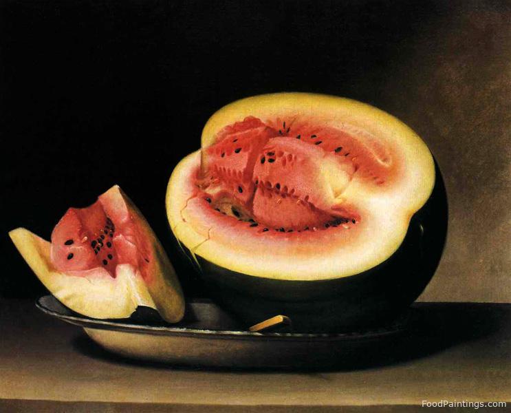 Still Life with Watermelon - Raphaelle Peale - 1822